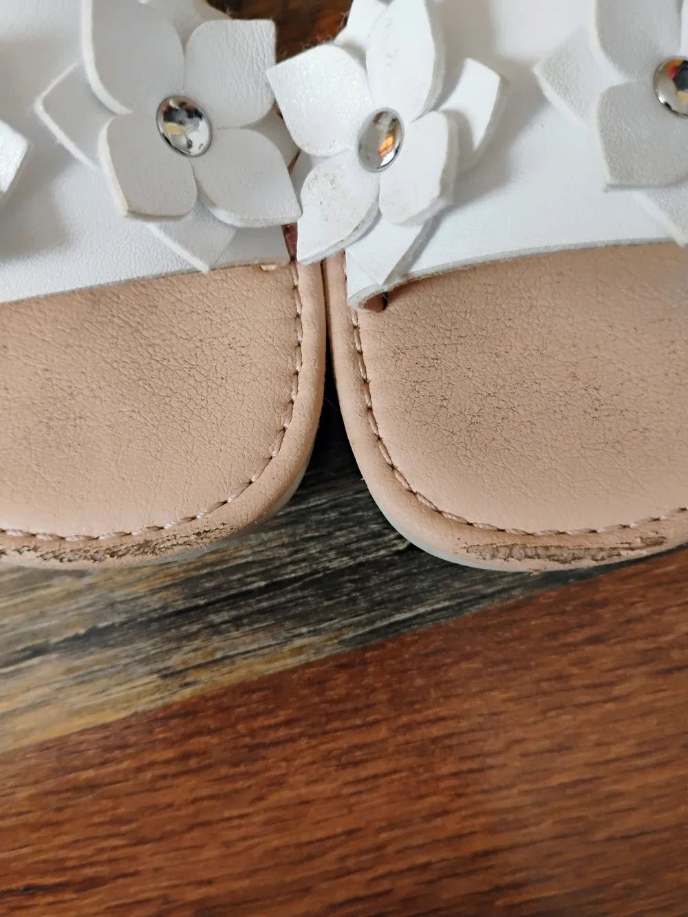 Rachel Shoes Girls' White Elora Sandals Size 13
